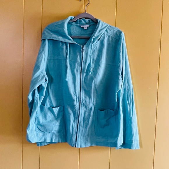 Jjill mint color jackets with pockets size large - Picture 1 of 2